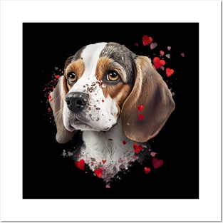 Beagle Valentine's Day Posters and Art